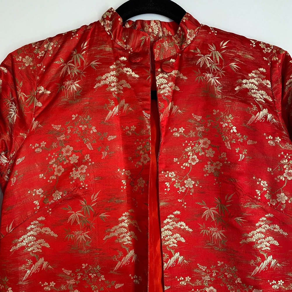 Red Silk and Gold Thread Jacket